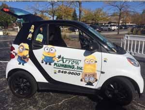 Two door car - arrow plumbing in Libertyville, IL