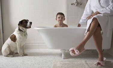  Kid taking a bath - residential in Libertyville, IL