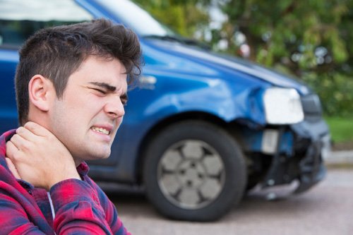 Man Suffering From Whiplash