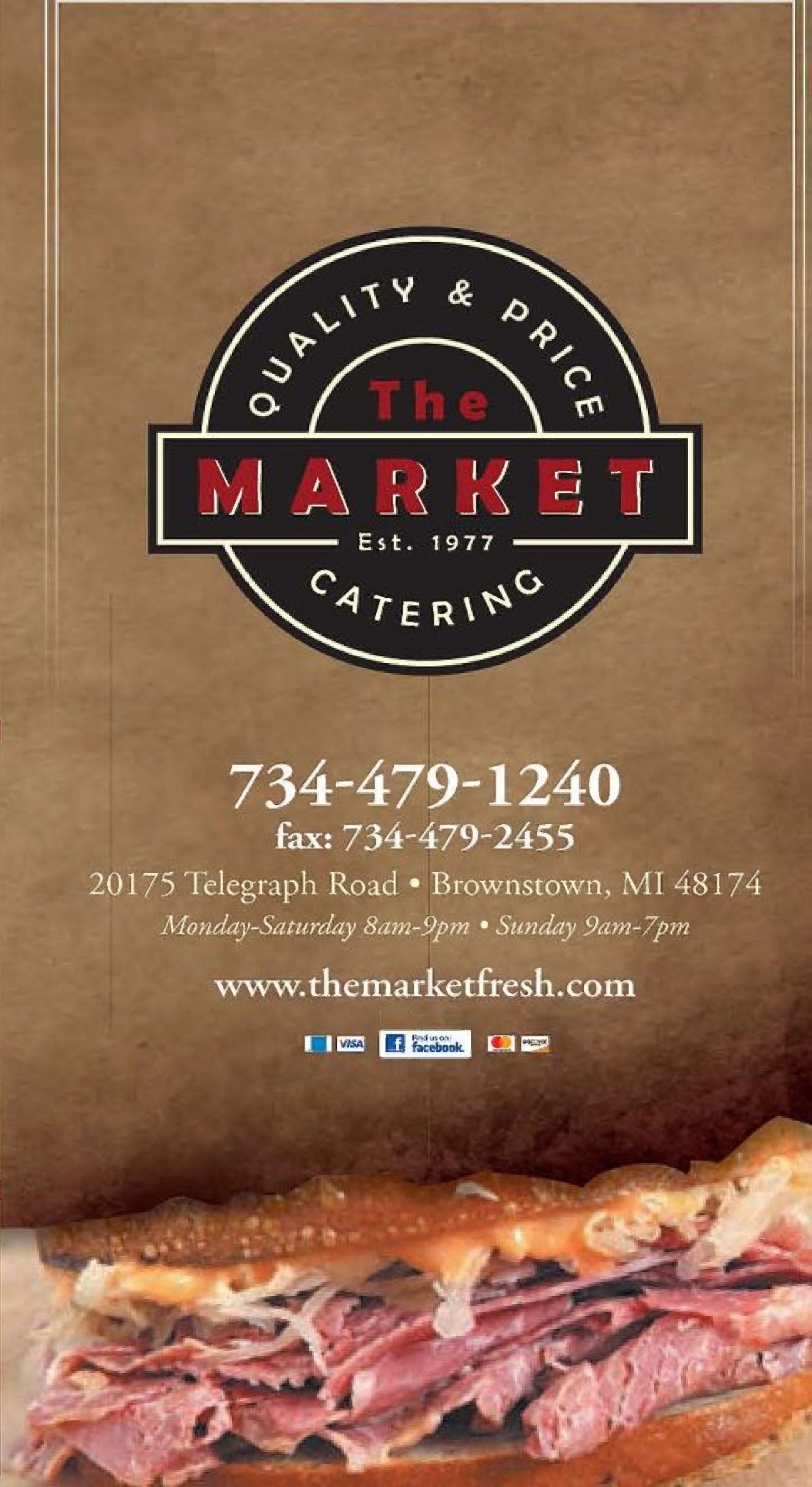 Full Menu Brownstown, MI The Market