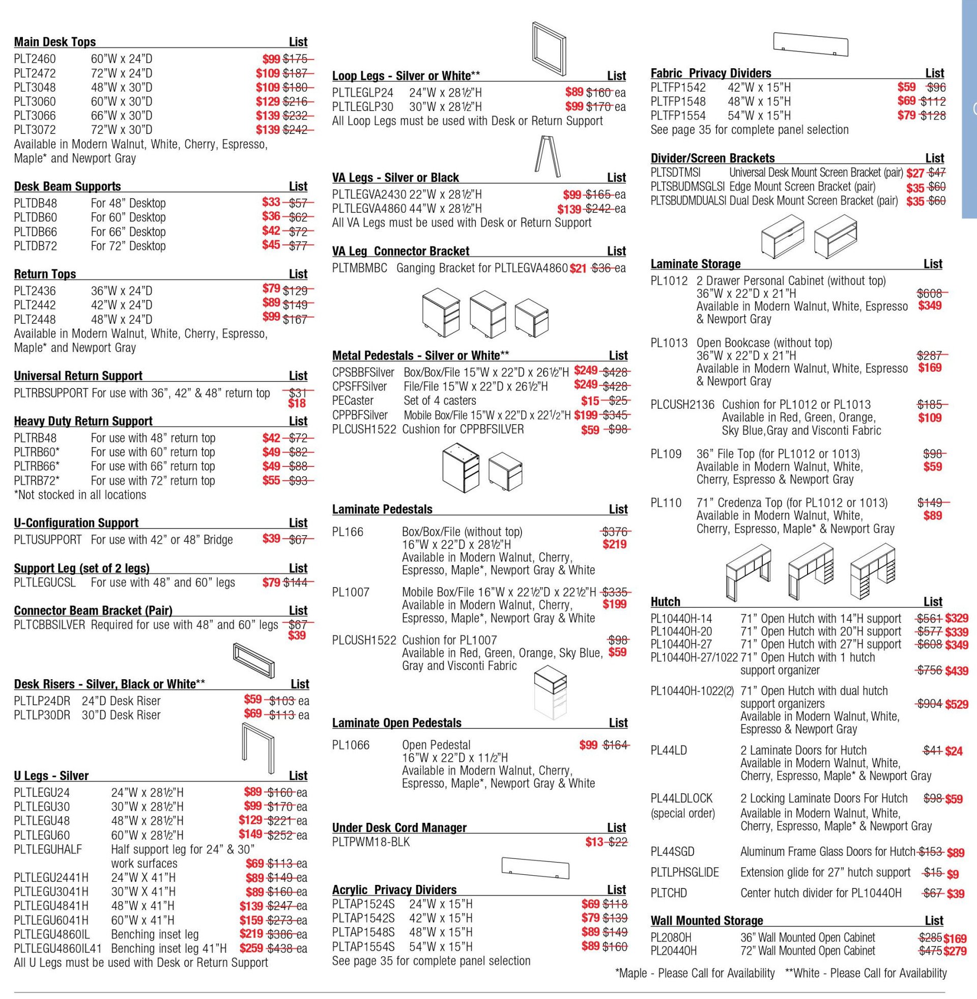 Desks and Tables Santa Clara, CA Tom's Discount Office Furniture