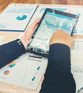 Internet Searching | Man Looking for Graph | Sacramento, CA