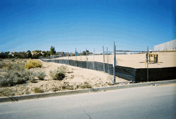 Temporary Fence — Steel Fence Covering Wide Area in Albuquerque, NM