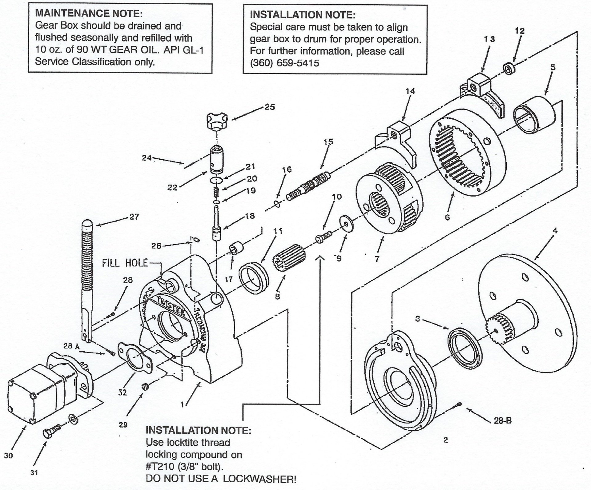 Marine Twister Drums Marysville, WA Kinematics Marine Equipment