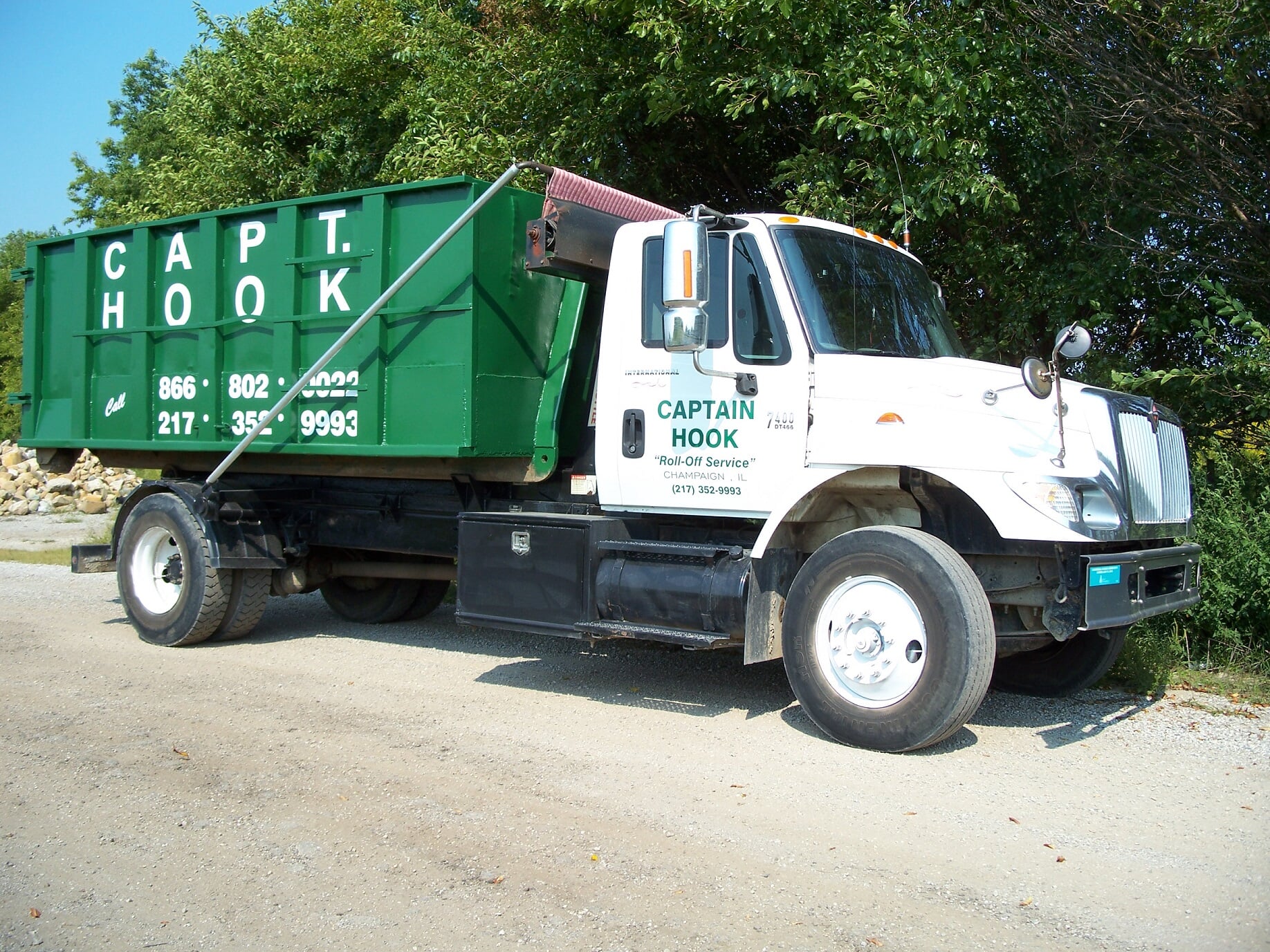 Dumpster Rolloff Waste Bin Area Champaign, IL Captain Hook
