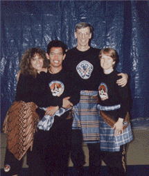The late Ibu Shannon & Pak Herman Suwanda (with Dave & Lynda) Mande Muda Pencak Silat