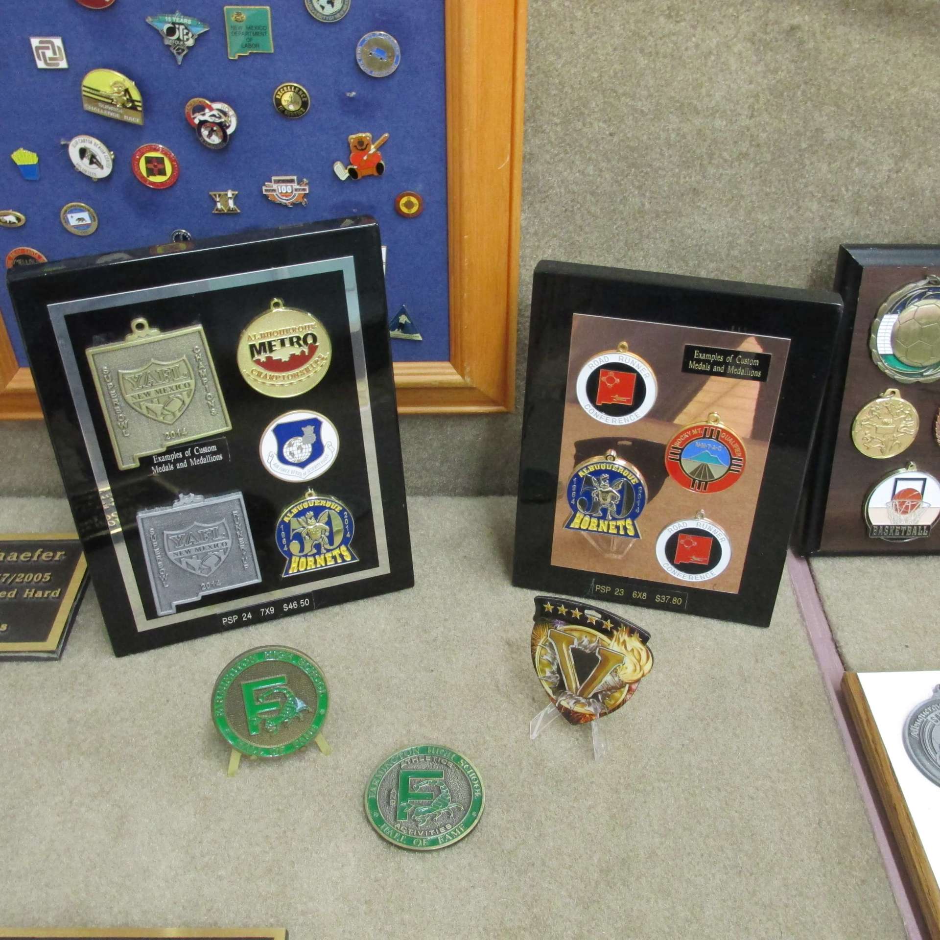 Pins and Plaques Albuquerque, NM All Sports Trophies Inc.