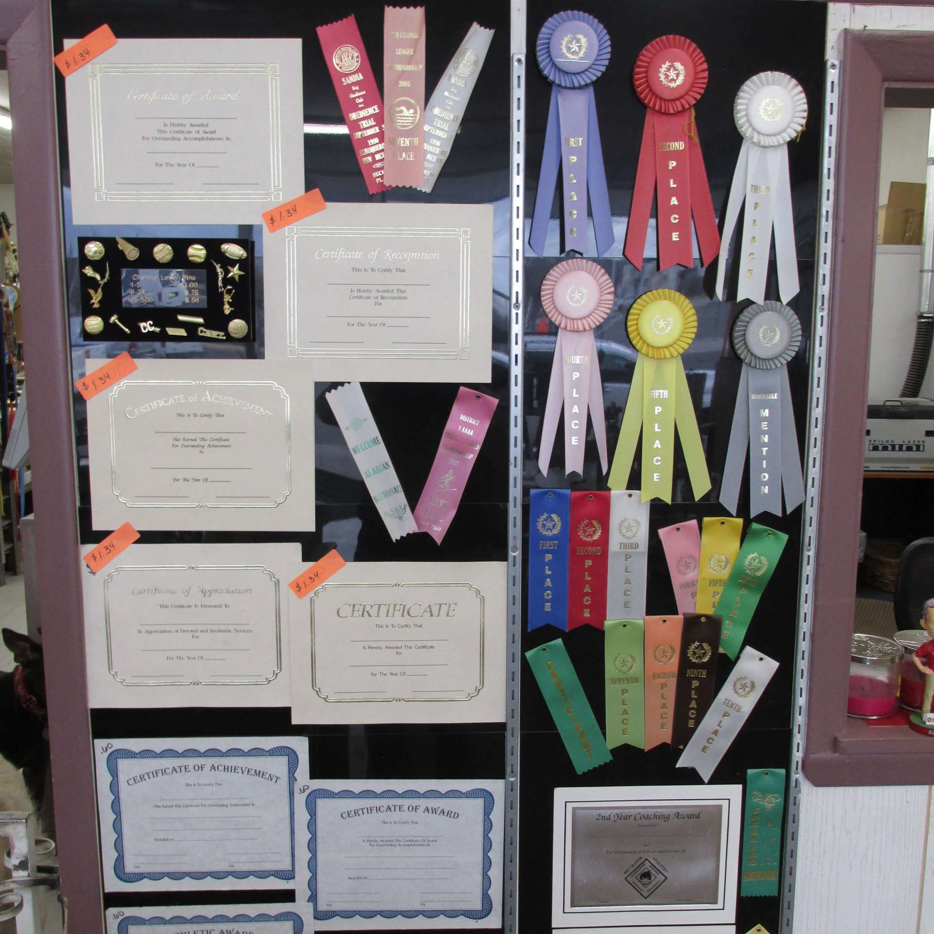 Pins and Plaques Albuquerque, NM All Sports Trophies Inc.