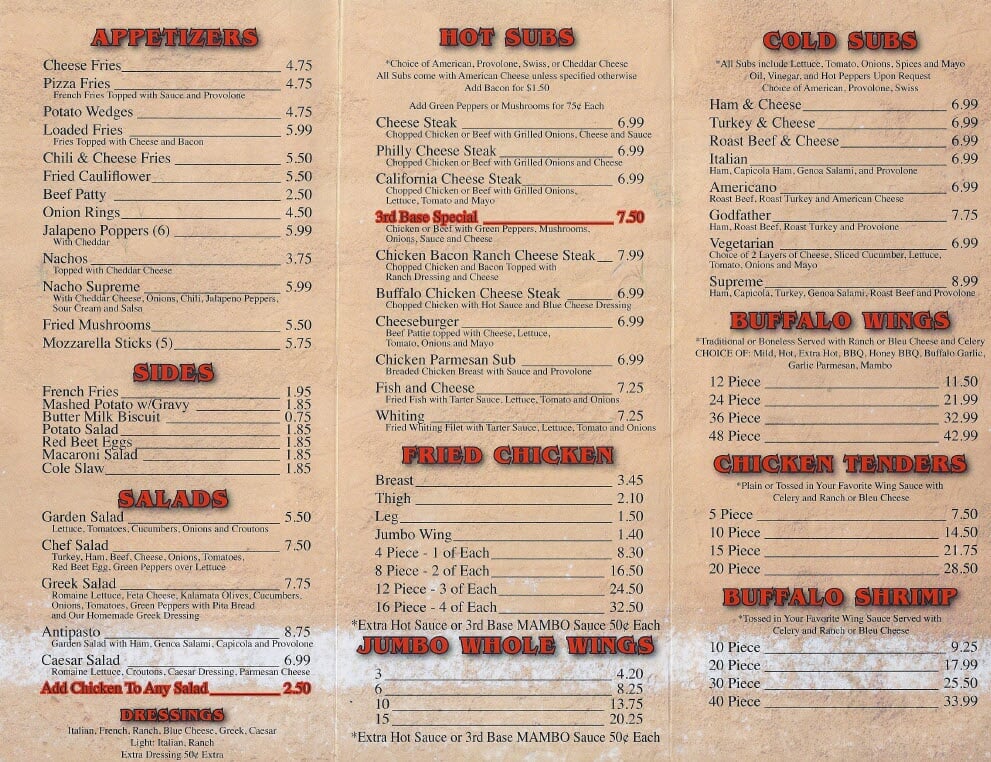 Delicious Food York, PA 3rd Base