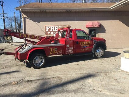 Flatbed Tow Truck | Alton, IL | Fred's Towing Inc