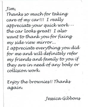 thank you cards norman ok norman body works gibbons body works