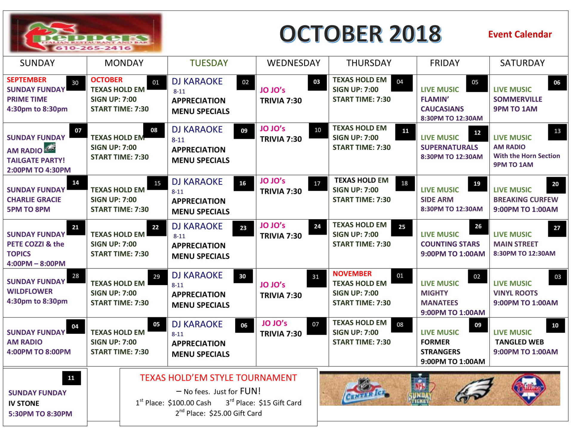 Italian restaurant King Of Prussia, PA Peppers Italian Restaurant & Bar