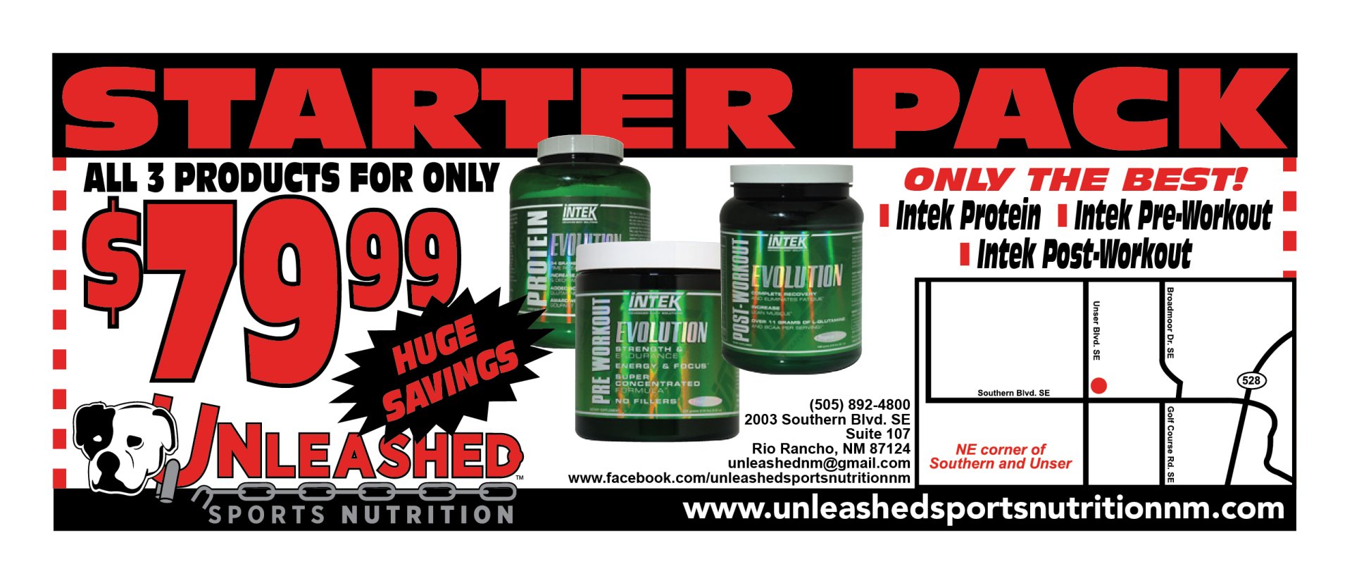 Nutrition Deals Rio Rancho, NM Unleashed Sports Nutrition