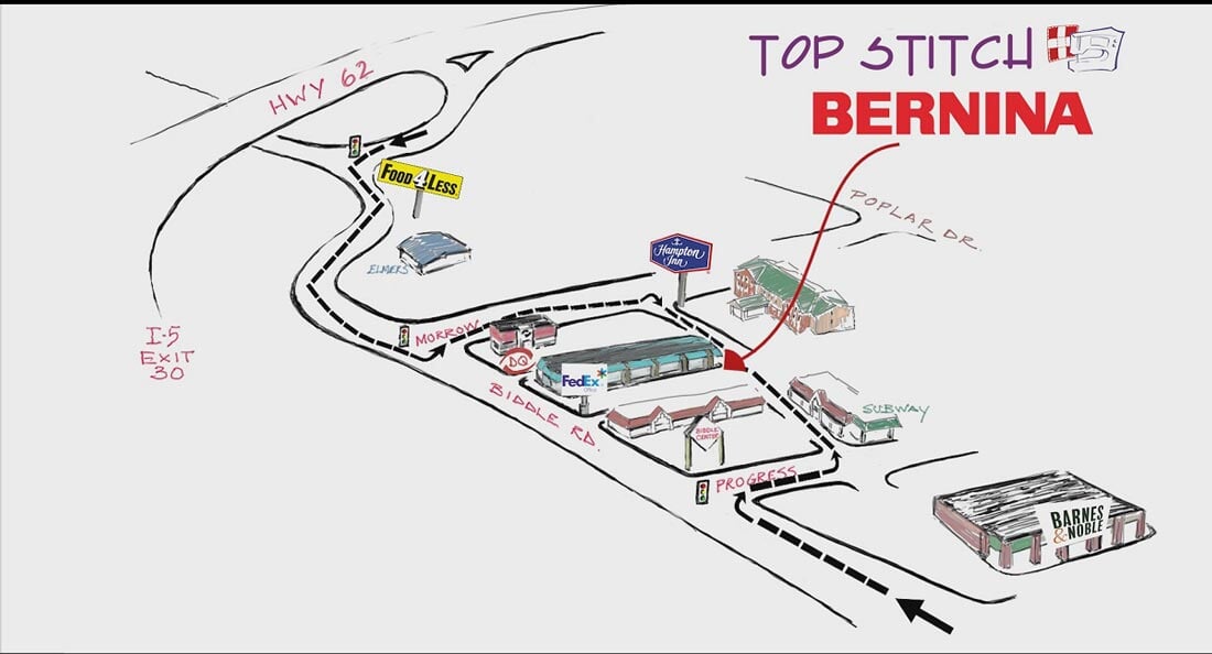 Bernina Sewing Machines Medford, Oregon Top Stitch Bernina