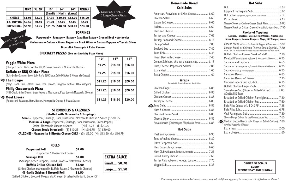 Pizza Restaurant About Us Mill Hall, PA