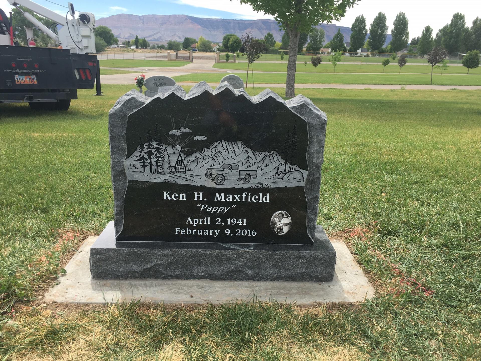 Monument Services Death Date Engraving Orem, UT
