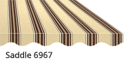 Saddle 6957 — Three Colored Striped Design in Kelso, WA