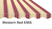 Western Red 6966 — 3 Colored Red Striped Design in Kelso, WA