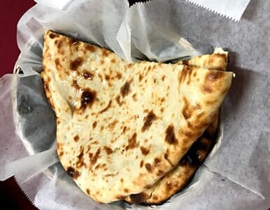 Homemade Indian Naan flatbread — Kashmiri in Ithaca, NY