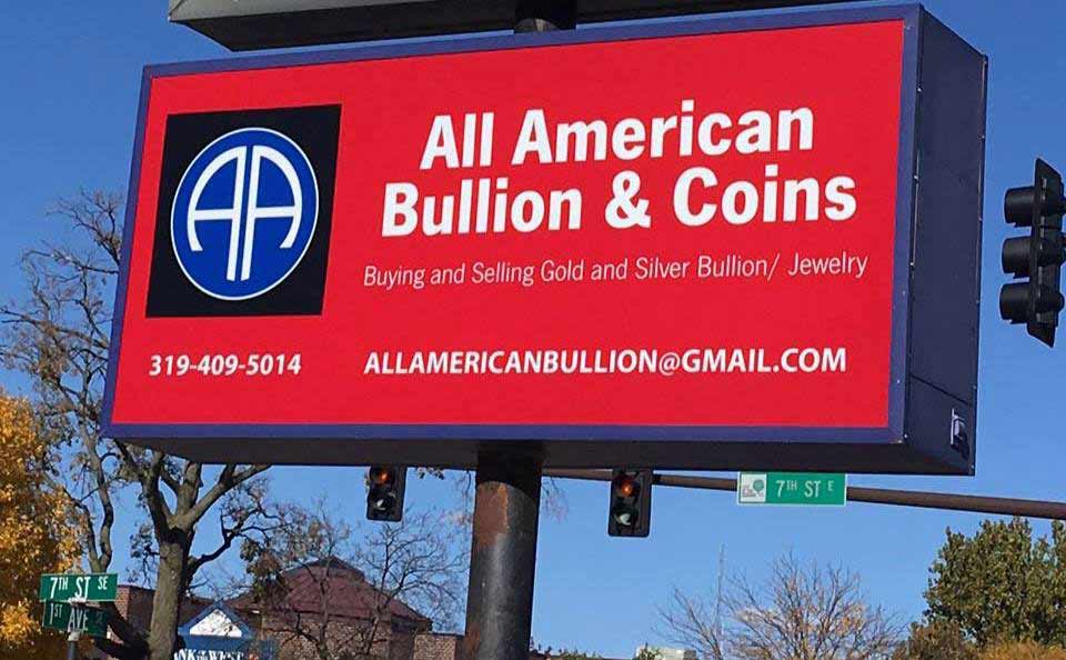 Sell Gold Cedar Rapids, IA All American Bullion & Coins