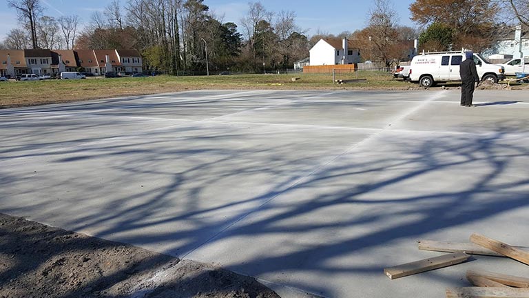 Commercial Concrete Services - Virginia Beach, VA - Rick's Concrete Inc
