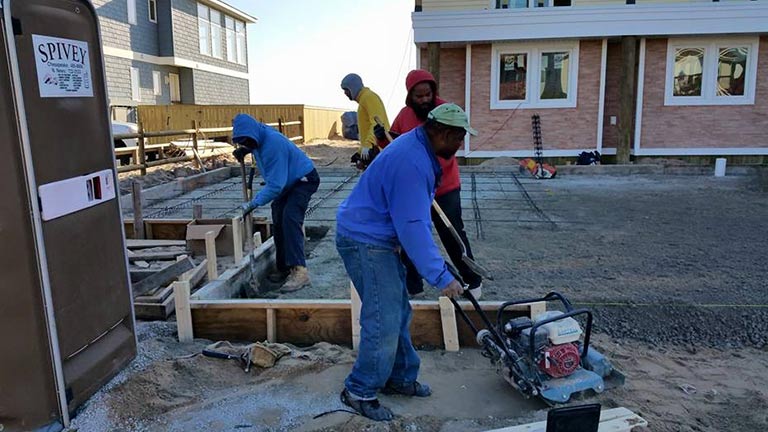 Commercial Concrete Services - Virginia Beach, VA - Rick's Concrete Inc