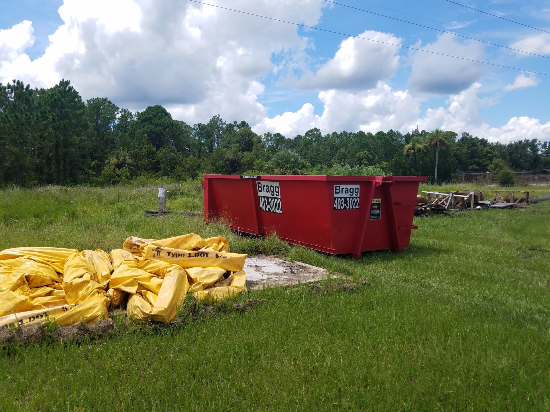 Construction Site Dumpsters Melbourne, FL Braggs RollOff Dumpsters