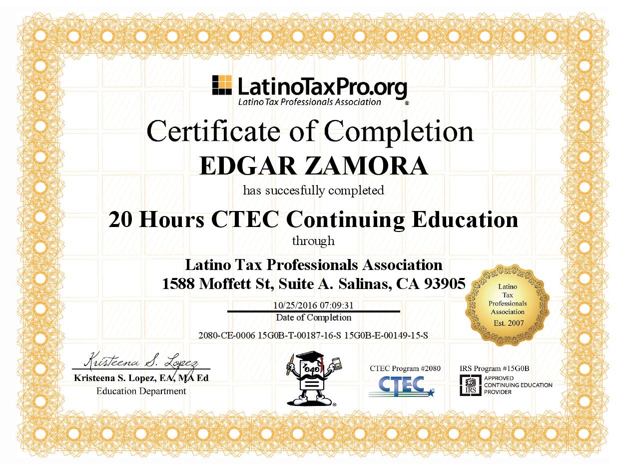 Services Pomona, CA Zamora Tax & Immigration