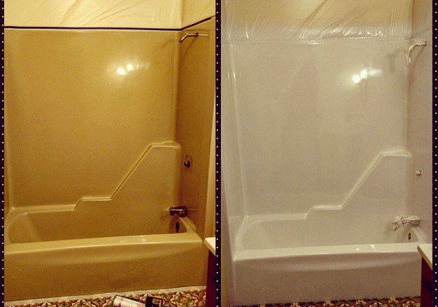 reglaze fiberglass tub