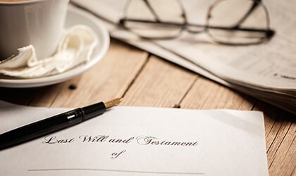 Last will and Testament - Civil law  in San Francisco, CA