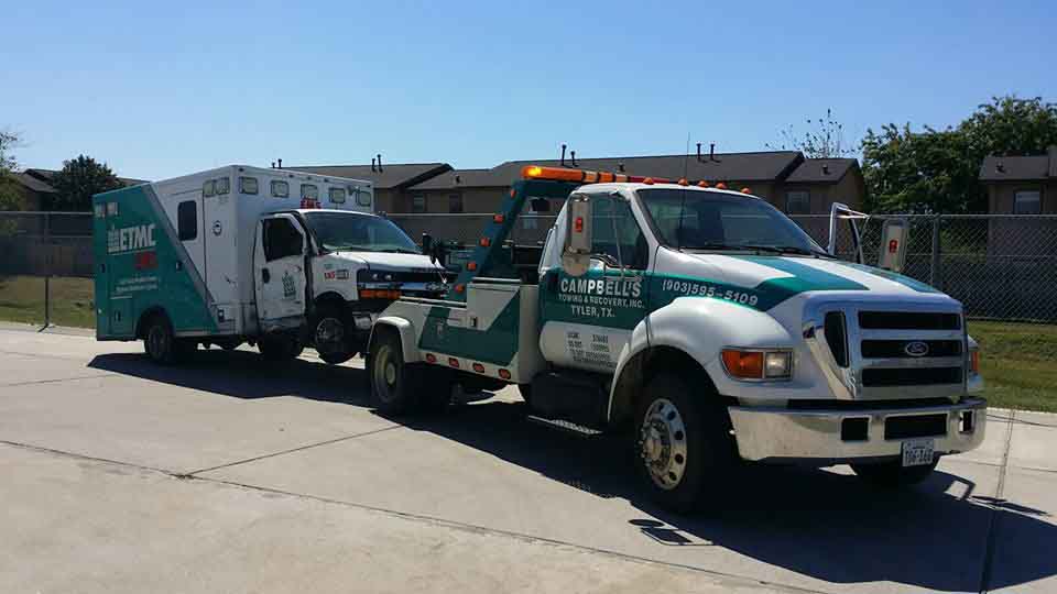 Services Campbell's Towing & Recovery Inc. Tyler, TX